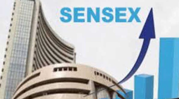 Sensex up by 95 pts