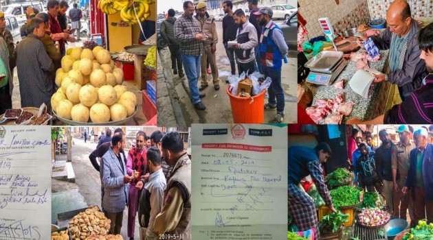 Rigorous market inspections to curb overpricing held across Srinagar