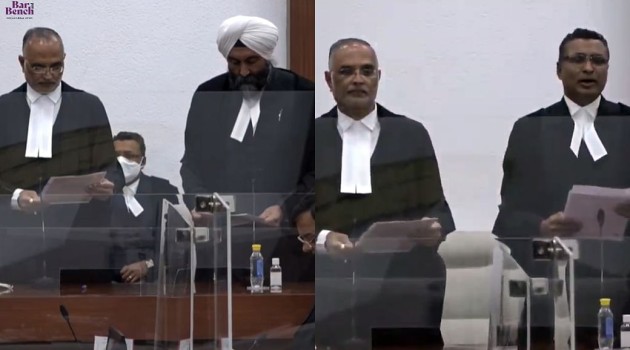 Justices Jasmeet Singh, Amit Bansal take oath as Delhi High Court Judges
