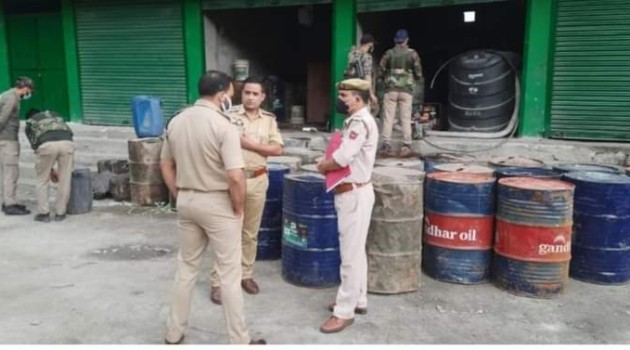 Kerosene Scam: Ganderbal Police seized huge quantity of illicit Kerosene Oil