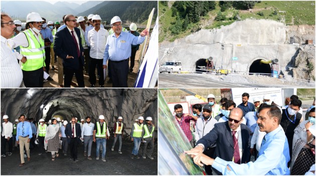 MD, NHIDCL inspects works on Zojila, Z-Morh tunnel projects in Ganderbal