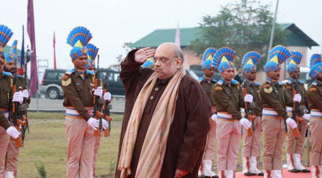 Union Home Minister, Shri Amit Shah addressed the Sainik Sammelan at CRPF Camp, Lethpora, Pulwama, on the third day of his J&K visit today