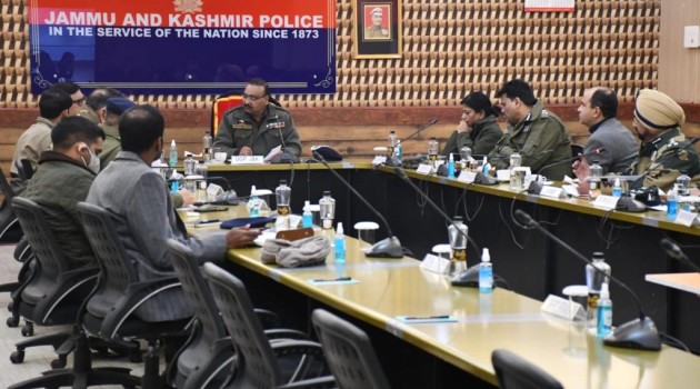DGP J&K chairs PEB, joint security review meetings in Kashmir