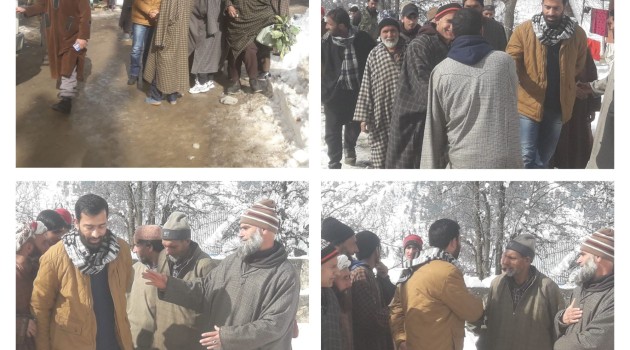 DDC Member Verinag visits various villages of upper belt Inspects Snow clearance, power scenario