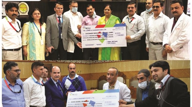 J&K Bank collaborates with SKIMS and GMC Jammu to provide critical Apheresis Kits to poor patients under CSR