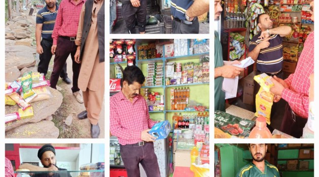 Enforcement team continues market checking in Kishtwar town on Eid-ul-Fitr