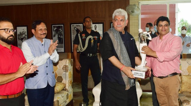 Lt Governor attends the finals of PGTI’s “J&K Open 2022” Golf Tournament at Jammu