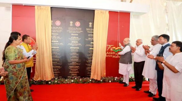 Union Home and Cooperation Minister, Shri Amit Shah today inaugurated 150-bedded ESIC Hospital and laid foundation stone for 750 bedded Adarsh Multi-specialty Hospital of Umiya Mata K.P Educational Trust in Kalol, Gujarat