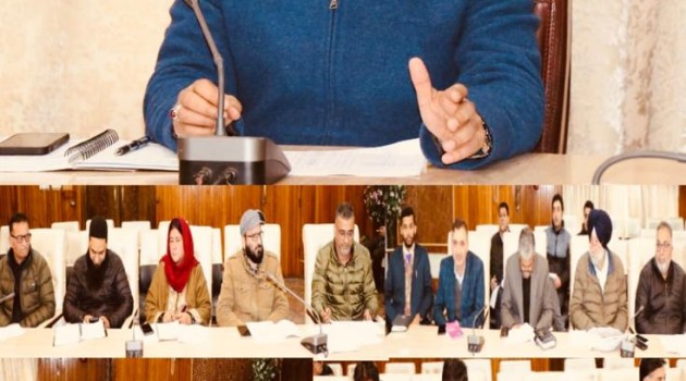 DC Srinagar reviews Sector Wise Physical/Financial status of Works under District Capex Plan