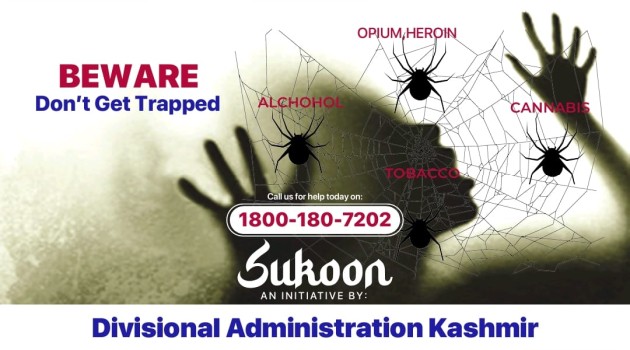 Div Admin Kashmir launches SUKOON awareness campaign on electronic visual displays