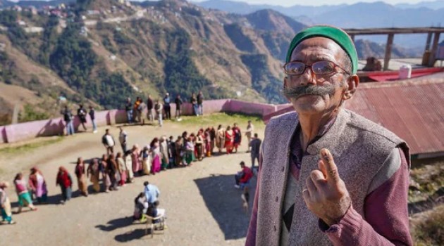 Himachal Pradesh election: 83-year-old walks 14 km in snow to cast vote in Chamba
