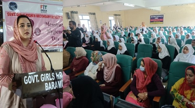 Programme on ‘Menstrual Hygiene & Reproductive Health’ held at GHSS Baramulla