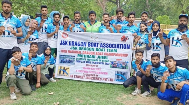 J&K Dragon Boat Team Wins 2 Bronze Medals at Ntn’l C’ship