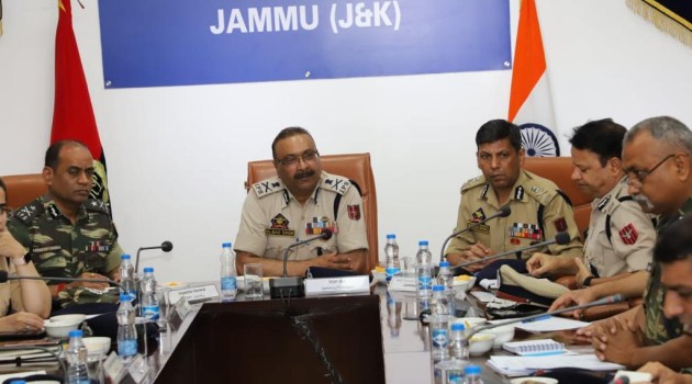 DGP chairs Shri Amarnath Ji Yatra security review meeting with Jammu based officers