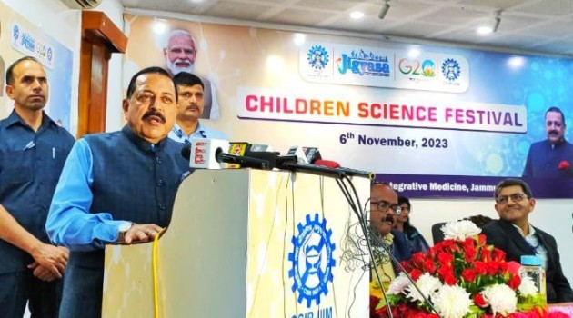 At Children Science Fest, Jitendra emphasises harnessing of young aptitudes