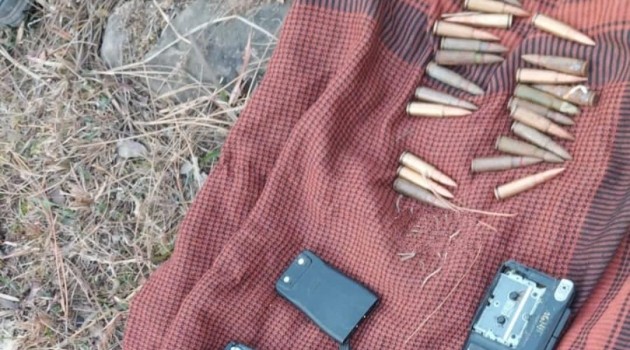 Security forces recover wireless, 23 bullets in  Rajouri