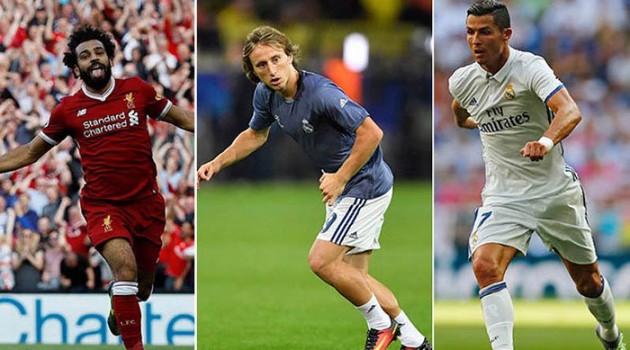 Salah, Modric and Ronaldo up for UEFA Player of the Year
