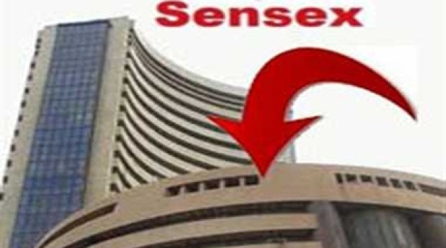 Sensex down by over 200 pts