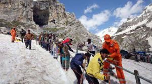 Batch of 3627 pilgrims leave for Amarnath Cave Shrine from Jammu