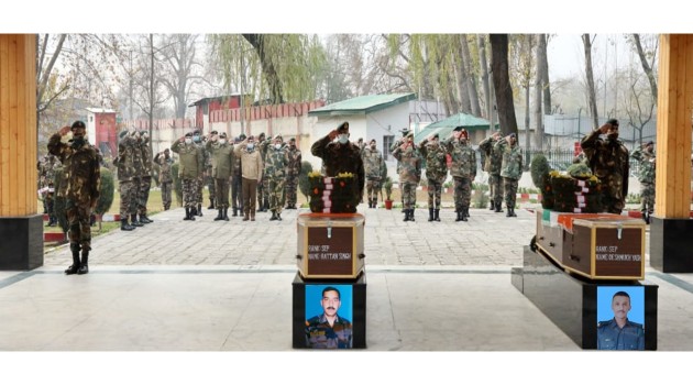 HMT Attack: Army Pays Tribute to its two Soldiers killed yesterdays attack.