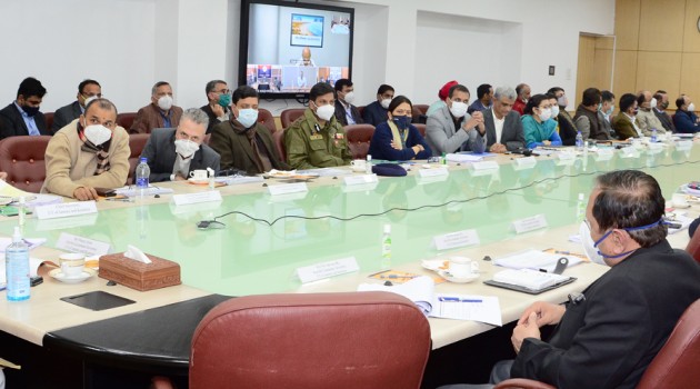 Lt Governor chairs meeting of Administrative Secretaries, experts on Smart City Projects