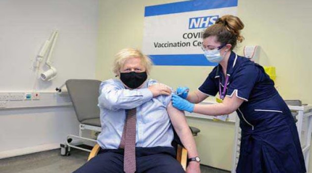 UK PM says received 1st shot of AstraZeneca Covid vaccine