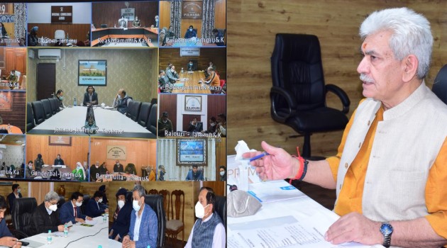 Lt Governor reviews Covid situation in J&K with DCs, SPs, Health officials