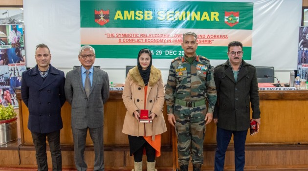 ARMY MANAGEMENT STUDIES BOARD SEMINAR ON ‘THE SYMBIOTIC RELATIONSHIP: OVERGROUND WORKERS AND CONFLICT ECONOMY IN JAMMU AND KASHMIR