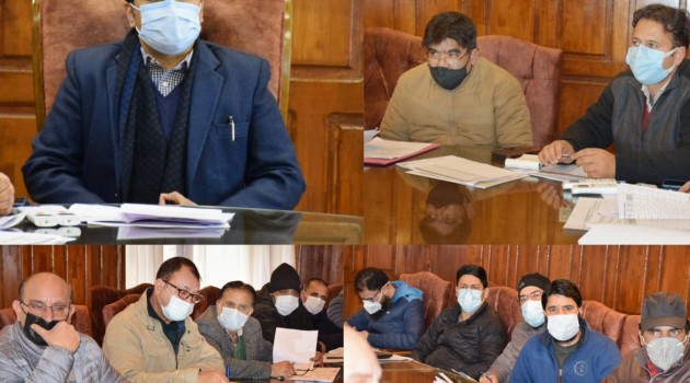 DC Bandipora reviews progress of roads and infrastructure