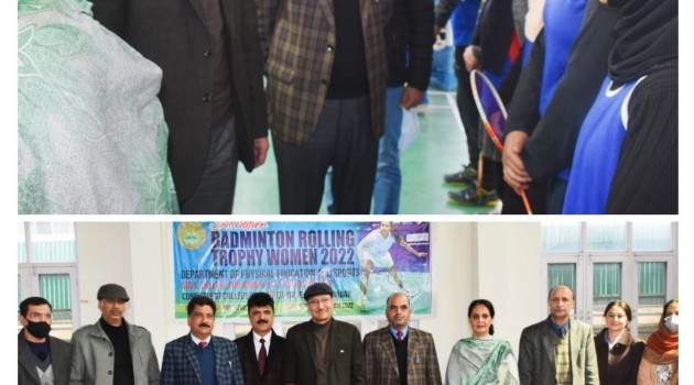 Badminton Rolling Trophy-2022 commences at GCW, Srinagar