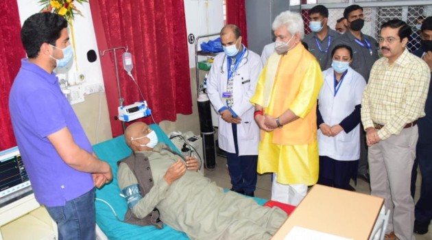Lieutenant governor Inaugurated 10-bed state-of-the-art Palliative/Geriatric Care Wards in all districts of JK