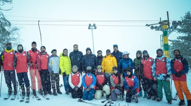 14 Days Skiing Course organised by IUST concludes at Gulmarg