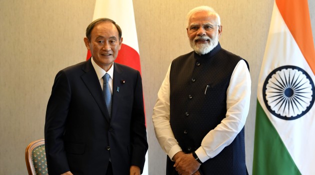 PM meeting the former Prime Minister of Japan, Mr. Yoshihide Suga, in Tokyo, Japan