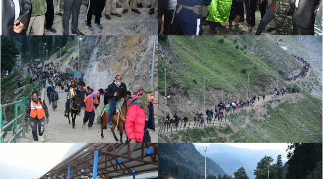 Commissioner Secretary Revenue flags off first batch of SANJY-2022 pilgrims from Baltal route 