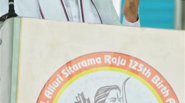 PM launches year-long 125th birth anniversary celebration of legendary freedom fighter Alluri Sitarama Raju in Bhimavaram, Andhra Pradesh