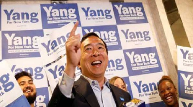 Ex-US prez candidate Yang launches centrist Forward Party