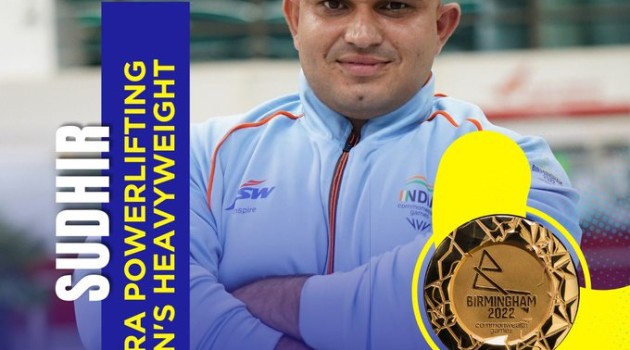PM congratulates Sudhir for winning Gold Medal in para powerlifting men’s heavyweight event at Commonwealth Games