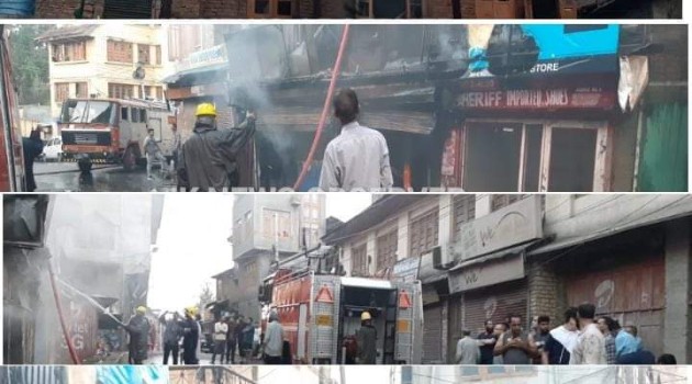 House, 3 Shops Gutted In Srinagar Fire Incident