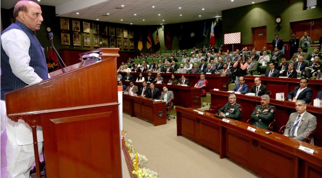 Rajnath Singh addresses 4th edition of Armed Forces Flag Day Corporate Social Responsibility Conclave
