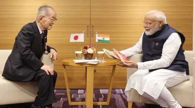 PM Modi meets leading Japanese personalities in Hiroshima