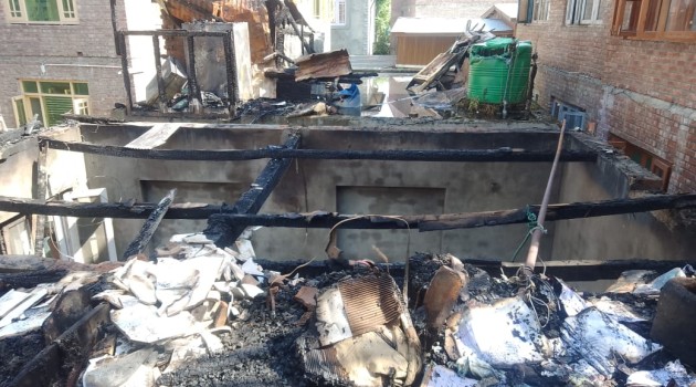 Two residential houses damaged in Baghat blaze