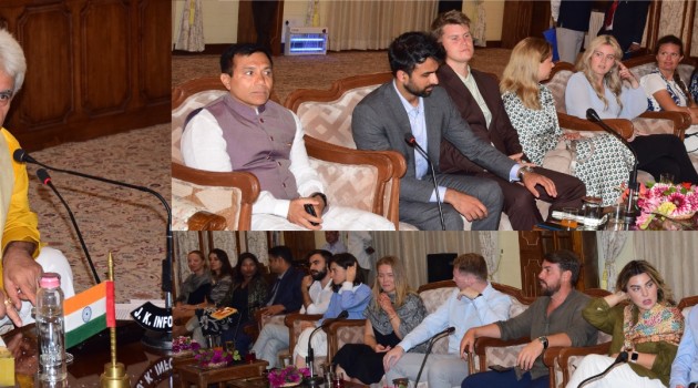 Lt Governor interacts with Young leaders from 9 countries visiting India under ICCR’s Gen Next Democracy Network Programme