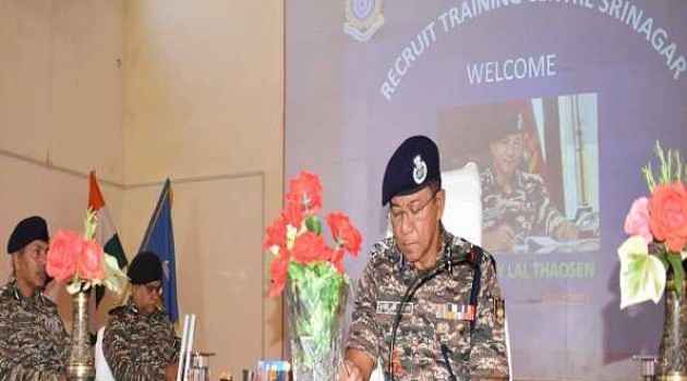 DG CRPF undertakes “operational” visit to Kashmir