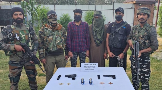 Two TRF Militants Arrested In Baramulla, Arms And Ammunition Recovered: Police