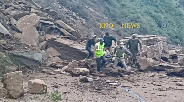 Four killed as boulder sends car hurtling down hill in Banihal