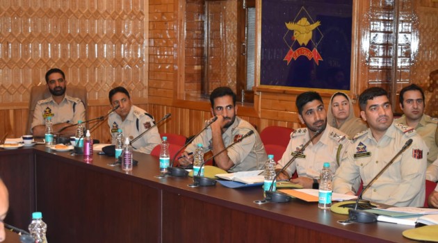 SSP Baramulla Chairs Crime-Cum-Security Review Meeting