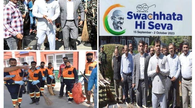 ‘Swachhata Hi Seva’: Div Com Kashmir for maintaining cleanliness in & around our surroundings to live healthy & better lives