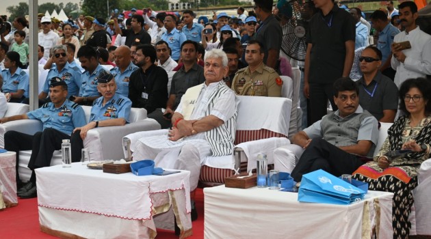 Lt Governor attends Air Show commemorating 76 years of accession of J&K into Indian Union
