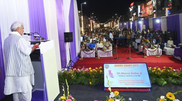 Lt Governor inaugurates complete street development of Apsara Road High Street & adjoining roads