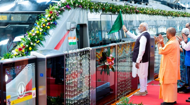PM Modi inaugurates country’s first RapidX train “Namo Bharat” in UP